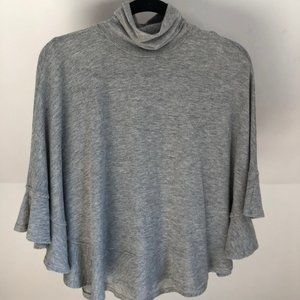 Grey turtleneck shirt